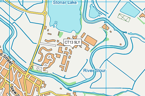 CT13 9LY map - OS VectorMap District (Ordnance Survey) CT13 9LY map - OS VectorMap District (Ordnance Survey)