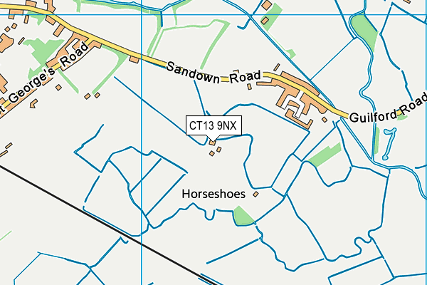 CT13 9NX map - OS VectorMap District (Ordnance Survey) CT13 9NX map - OS VectorMap District (Ordnance Survey)