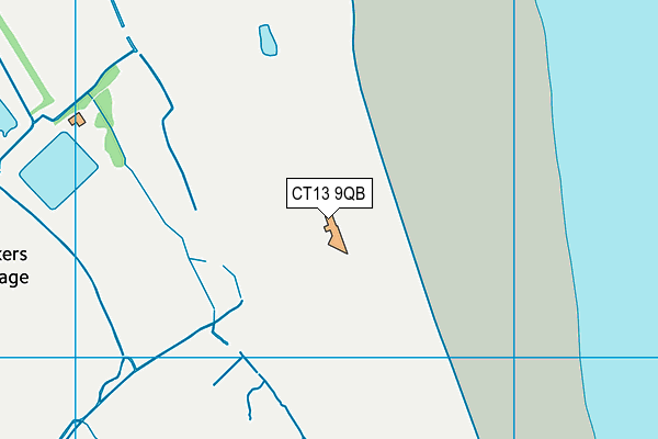 CT13 9QB map - OS VectorMap District (Ordnance Survey) CT13 9QB map - OS VectorMap District (Ordnance Survey)