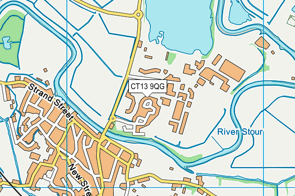 CT13 9QG map - OS VectorMap District (Ordnance Survey) CT13 9QG map - OS VectorMap District (Ordnance Survey)