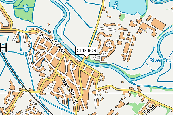 CT13 9QR map - OS VectorMap District (Ordnance Survey) CT13 9QR map - OS VectorMap District (Ordnance Survey)