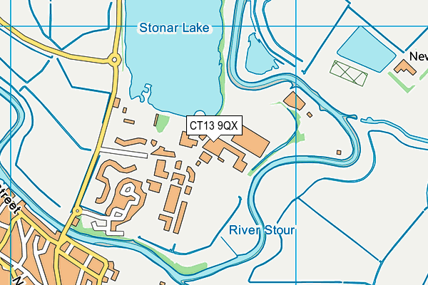 CT13 9QX map - OS VectorMap District (Ordnance Survey) CT13 9QX map - OS VectorMap District (Ordnance Survey)