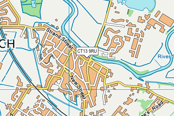 CT13 9RU map - OS VectorMap District (Ordnance Survey) CT13 9RU map - OS VectorMap District (Ordnance Survey)