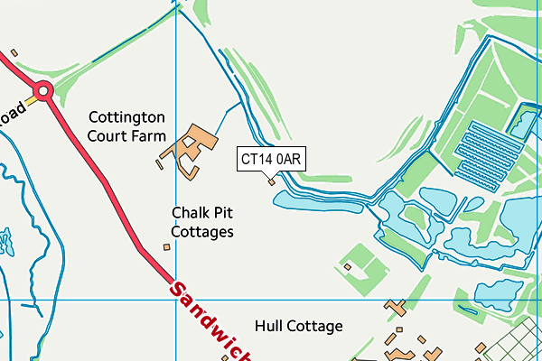 CT14 0AR map - OS VectorMap District (Ordnance Survey) CT14 0AR map - OS VectorMap District (Ordnance Survey)
