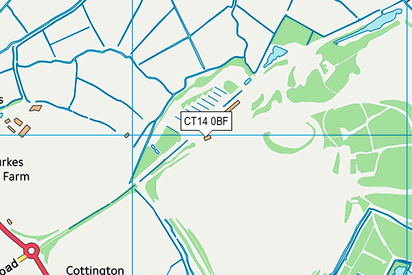 CT14 0BF map - OS VectorMap District (Ordnance Survey) CT14 0BF map - OS VectorMap District (Ordnance Survey)