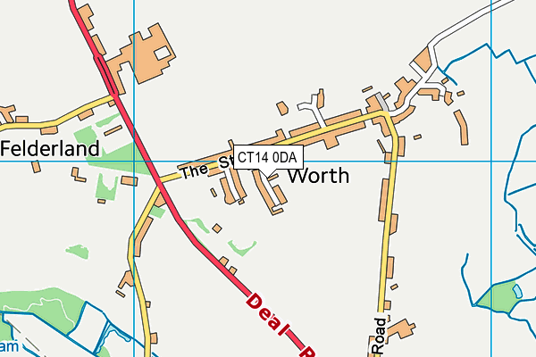 CT14 0DA map - OS VectorMap District (Ordnance Survey) CT14 0DA map - OS VectorMap District (Ordnance Survey)