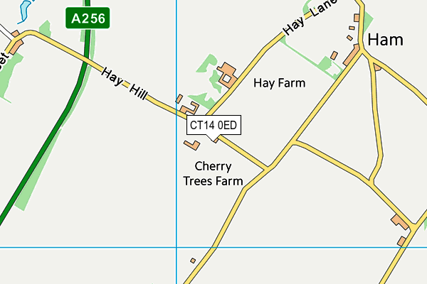 CT14 0ED map - OS VectorMap District (Ordnance Survey) CT14 0ED map - OS VectorMap District (Ordnance Survey)