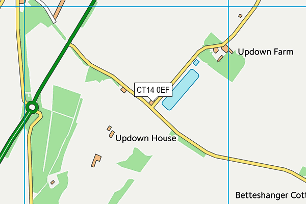 CT14 0EF map - OS VectorMap District (Ordnance Survey) CT14 0EF map - OS VectorMap District (Ordnance Survey)