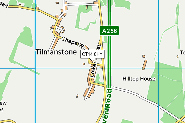 CT14 0HY map - OS VectorMap District (Ordnance Survey) CT14 0HY map - OS VectorMap District (Ordnance Survey)