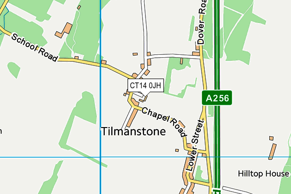 CT14 0JH map - OS VectorMap District (Ordnance Survey) CT14 0JH map - OS VectorMap District (Ordnance Survey)