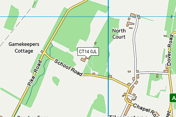 CT14 0JL map - OS VectorMap District (Ordnance Survey) CT14 0JL map - OS VectorMap District (Ordnance Survey)