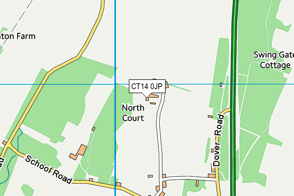 CT14 0JP map - OS VectorMap District (Ordnance Survey) CT14 0JP map - OS VectorMap District (Ordnance Survey)
