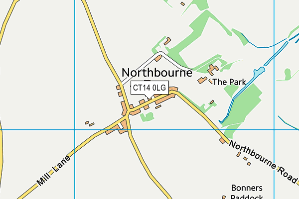 CT14 0LG map - OS VectorMap District (Ordnance Survey) CT14 0LG map - OS VectorMap District (Ordnance Survey)