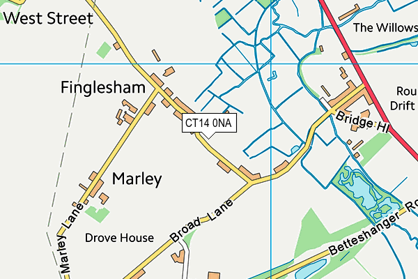 CT14 0NA map - OS VectorMap District (Ordnance Survey) CT14 0NA map - OS VectorMap District (Ordnance Survey)