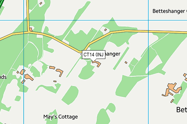 CT14 0NJ map - OS VectorMap District (Ordnance Survey) CT14 0NJ map - OS VectorMap District (Ordnance Survey)