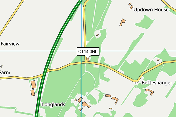 CT14 0NL map - OS VectorMap District (Ordnance Survey) CT14 0NL map - OS VectorMap District (Ordnance Survey)