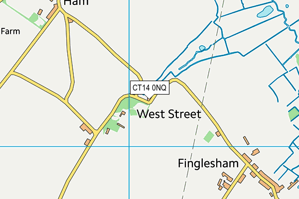CT14 0NQ map - OS VectorMap District (Ordnance Survey) CT14 0NQ map - OS VectorMap District (Ordnance Survey)