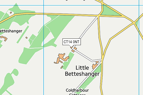CT14 0NT map - OS VectorMap District (Ordnance Survey) CT14 0NT map - OS VectorMap District (Ordnance Survey)