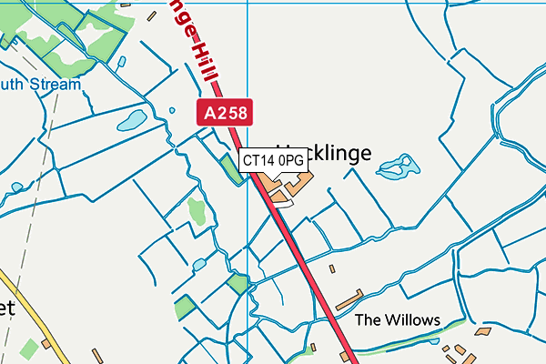 CT14 0PG map - OS VectorMap District (Ordnance Survey) CT14 0PG map - OS VectorMap District (Ordnance Survey)