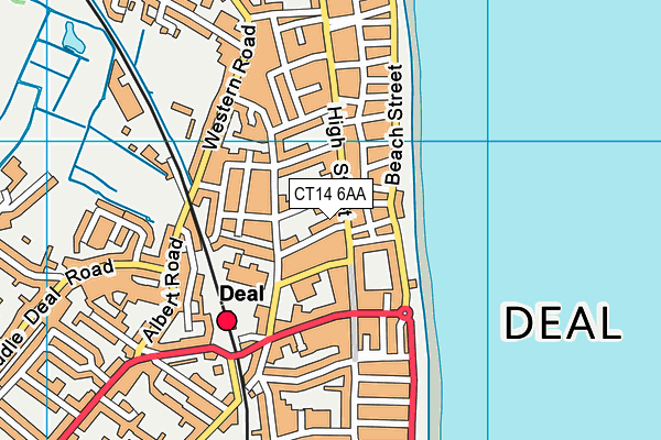 CT14 6AA map - OS VectorMap District (Ordnance Survey) CT14 6AA map - OS VectorMap District (Ordnance Survey)