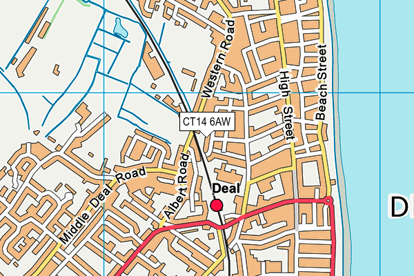 CT14 6AW map - OS VectorMap District (Ordnance Survey) CT14 6AW map - OS VectorMap District (Ordnance Survey)