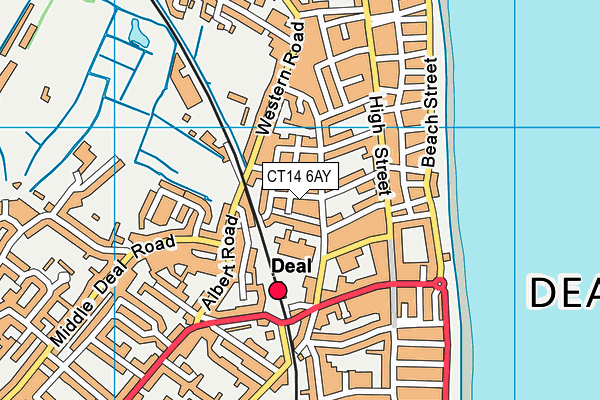 CT14 6AY map - OS VectorMap District (Ordnance Survey)