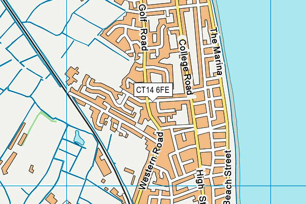 CT14 6FE map - OS VectorMap District (Ordnance Survey) CT14 6FE map - OS VectorMap District (Ordnance Survey)