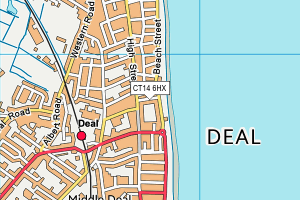 CT14 6HX map - OS VectorMap District (Ordnance Survey)