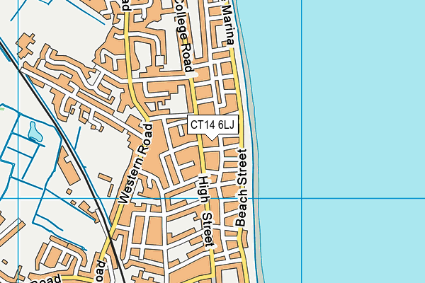 CT14 6LJ map - OS VectorMap District (Ordnance Survey) CT14 6LJ map - OS VectorMap District (Ordnance Survey)