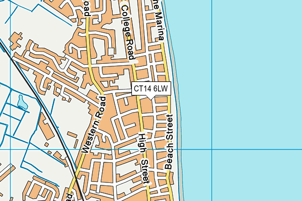 CT14 6LW map - OS VectorMap District (Ordnance Survey) CT14 6LW map - OS VectorMap District (Ordnance Survey)