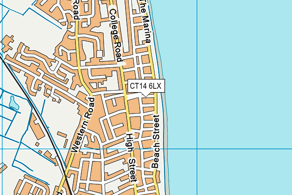 CT14 6LX map - OS VectorMap District (Ordnance Survey) CT14 6LX map - OS VectorMap District (Ordnance Survey)