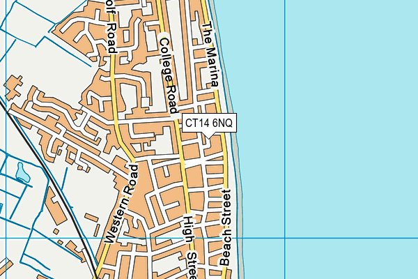 CT14 6NQ map - OS VectorMap District (Ordnance Survey) CT14 6NQ map - OS VectorMap District (Ordnance Survey)