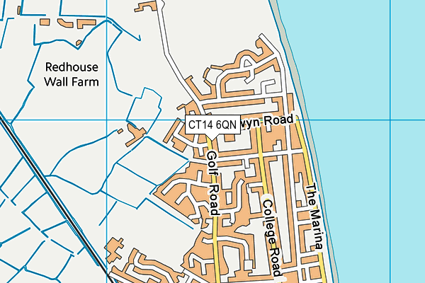 CT14 6QN map - OS VectorMap District (Ordnance Survey) CT14 6QN map - OS VectorMap District (Ordnance Survey)