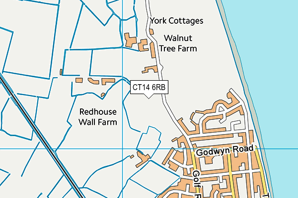 CT14 6RB map - OS VectorMap District (Ordnance Survey) CT14 6RB map - OS VectorMap District (Ordnance Survey)