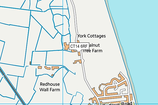 CT14 6RF map - OS VectorMap District (Ordnance Survey) CT14 6RF map - OS VectorMap District (Ordnance Survey)
