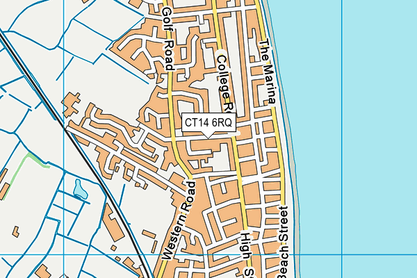 CT14 6RQ map - OS VectorMap District (Ordnance Survey) CT14 6RQ map - OS VectorMap District (Ordnance Survey)
