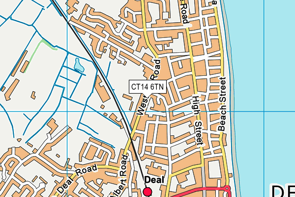 CT14 6TN map - OS VectorMap District (Ordnance Survey) CT14 6TN map - OS VectorMap District (Ordnance Survey)