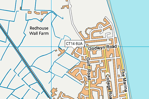 CT14 6UA map - OS VectorMap District (Ordnance Survey) CT14 6UA map - OS VectorMap District (Ordnance Survey)