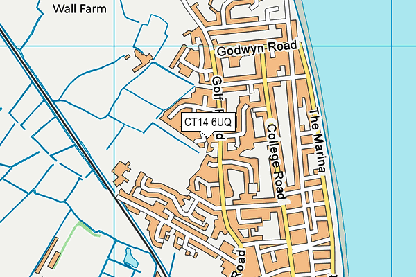 CT14 6UQ map - OS VectorMap District (Ordnance Survey) CT14 6UQ map - OS VectorMap District (Ordnance Survey)