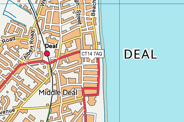 CT14 7AQ map - OS VectorMap District (Ordnance Survey) CT14 7AQ map - OS VectorMap District (Ordnance Survey)