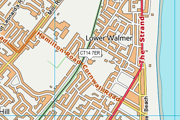 CT14 7ER map - OS VectorMap District (Ordnance Survey) CT14 7ER map - OS VectorMap District (Ordnance Survey)