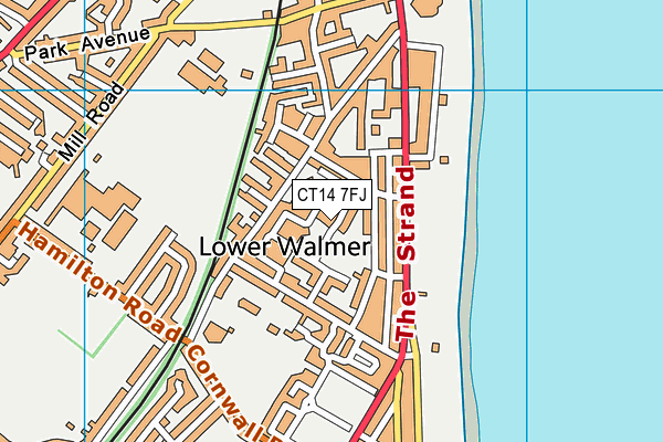 CT14 7FJ map - OS VectorMap District (Ordnance Survey) CT14 7FJ map - OS VectorMap District (Ordnance Survey)