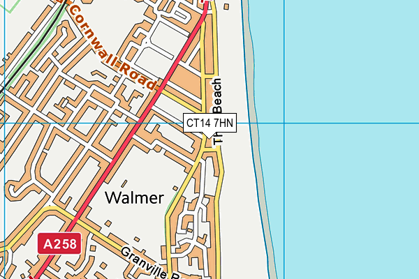 CT14 7HN map - OS VectorMap District (Ordnance Survey) CT14 7HN map - OS VectorMap District (Ordnance Survey)