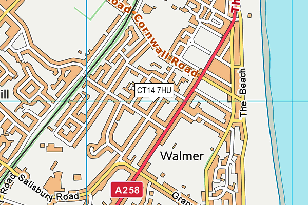 CT14 7HU map - OS VectorMap District (Ordnance Survey) CT14 7HU map - OS VectorMap District (Ordnance Survey)