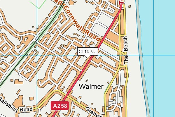 CT14 7JJ map - OS VectorMap District (Ordnance Survey) CT14 7JJ map - OS VectorMap District (Ordnance Survey)