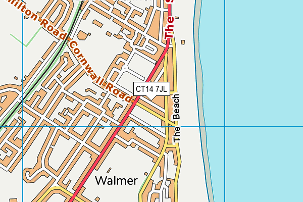 CT14 7JL map - OS VectorMap District (Ordnance Survey) CT14 7JL map - OS VectorMap District (Ordnance Survey)