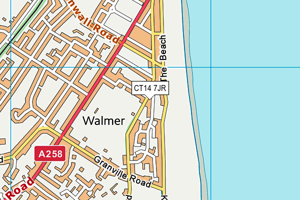 CT14 7JR map - OS VectorMap District (Ordnance Survey) CT14 7JR map - OS VectorMap District (Ordnance Survey)