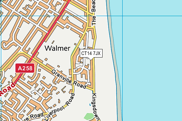 CT14 7JX map - OS VectorMap District (Ordnance Survey) CT14 7JX map - OS VectorMap District (Ordnance Survey)