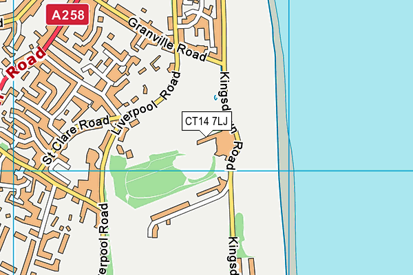 CT14 7LJ map - OS VectorMap District (Ordnance Survey) CT14 7LJ map - OS VectorMap District (Ordnance Survey)