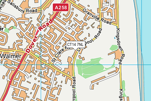 CT14 7NL map - OS VectorMap District (Ordnance Survey) CT14 7NL map - OS VectorMap District (Ordnance Survey)